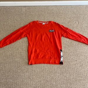 Pink red long sleeve shirt, worn twice. Size x-small.